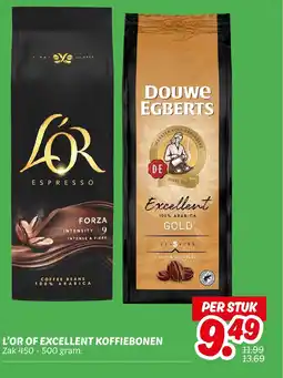 Dekamarkt L'or of excellent koffiebonen aanbieding