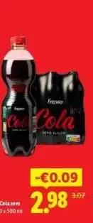 Lidl Cola zero aanbieding