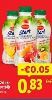 Lidl Drink- ontbijt aanbieding