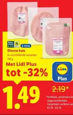Lidl Diverse ham aanbieding