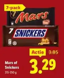 Lidl Mars of Snickers aanbieding