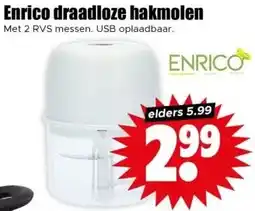 Dirk Enrico draadloze hakmolen aanbieding