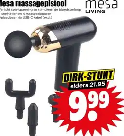 Dirk Mesa massagepistool aanbieding