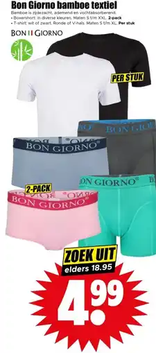 Dirk Bon Giorno bamboe textiel aanbieding