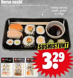 Dirk Verse sushi aanbieding