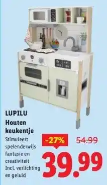 Lidl LUPILU Houten keukentje aanbieding