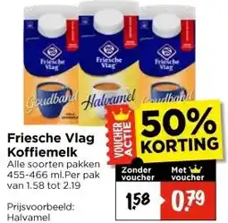 Vomar Voordeelmarkt Friesche Vlag Koffiemelk aanbieding