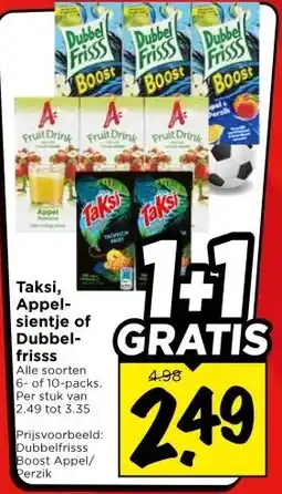 Vomar Voordeelmarkt Taksi, Appel- sientje of Dubbel frisss aanbieding