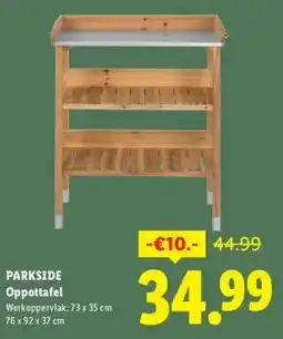 Lidl PARKSIDE Oppottafel aanbieding