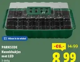 Lidl PARKSIDE Kweekbakjes met LED aanbieding