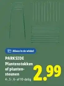Lidl PARKSIDE Plantenstokken of planten- steunen aanbieding