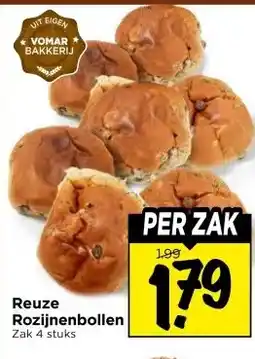 Vomar Voordeelmarkt Reuze Rozijnenbollen aanbieding