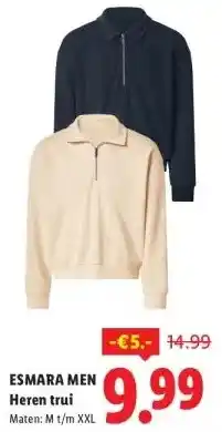 Lidl ESMARA MEN Heren trui aanbieding