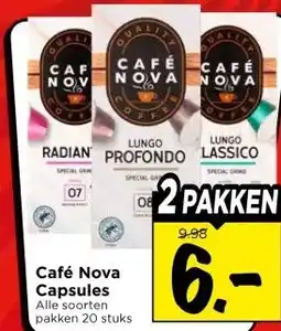 Vomar Voordeelmarkt Café Nova Capsules aanbieding