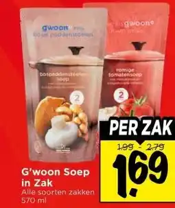 Vomar Voordeelmarkt G'woon Soep in Zak aanbieding