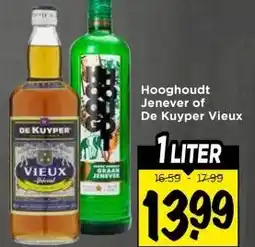 Vomar Voordeelmarkt Hooghoudt Jenever of De Kuyper Vieux aanbieding