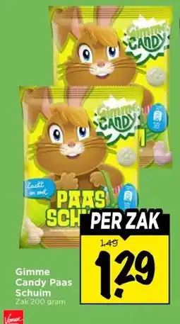 Vomar Voordeelmarkt Gimme Candy Paas Schuim aanbieding