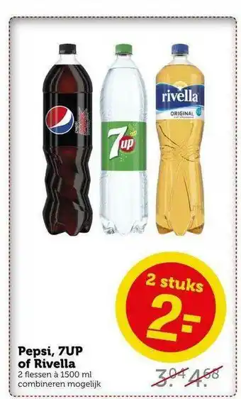 CoopCompact Pepsi, 7UP Of Rivella aanbieding