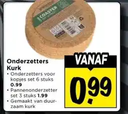 Vomar Voordeelmarkt Onderzetters Kurk aanbieding