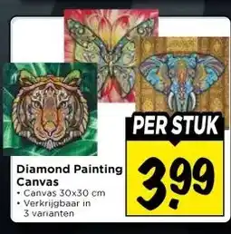 Vomar Voordeelmarkt Diamond Painting Canvas aanbieding