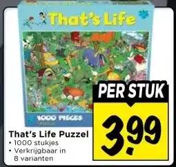 Vomar Voordeelmarkt That's Life Puzzel aanbieding