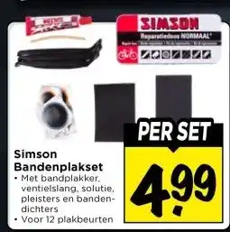 Vomar Voordeelmarkt Simson Bandenplakset aanbieding