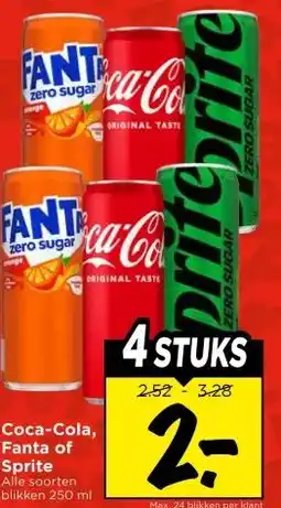Vomar Voordeelmarkt Coca-Cola, Fanta of Sprite aanbieding