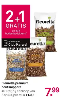 Karwei Fleurella premium houtsnippers aanbieding