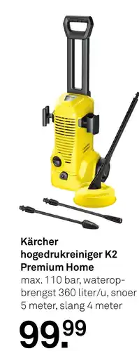 Karwei Kärcher hogedrukreiniger K2 Premium Home aanbieding