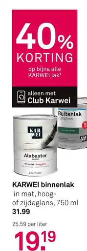 Karwei KARWEI binnenlak aanbieding