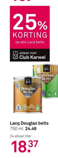 Karwei Lacq Douglas beits aanbieding