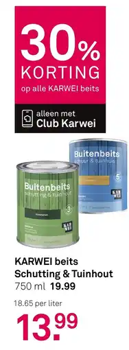 Karwei Karwei beits schutting & tuinhout aanbieding