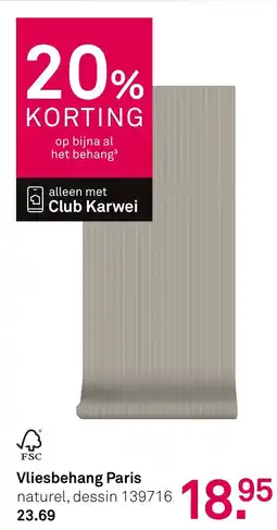 Karwei Vliesbehang Paris aanbieding