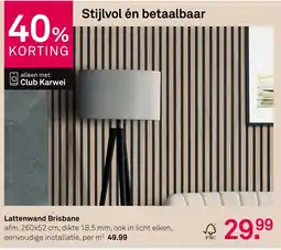 Karwei Lattenwand Brisbane aanbieding