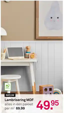 Karwei Lambrisering MDF aanbieding