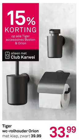 Karwei Tiger wc-rolhouder Orion aanbieding