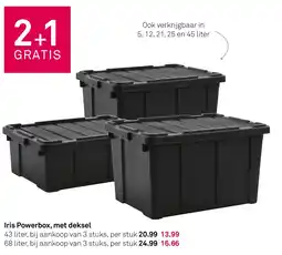 Karwei Iris Powerbox, met deksel aanbieding