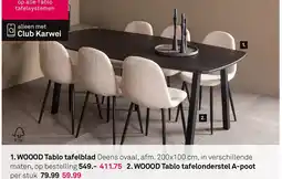 Karwei woood tablo tafelonderstel a-poot aanbieding