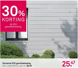 Karwei Dumaclin PVC gevelbekleding aanbieding
