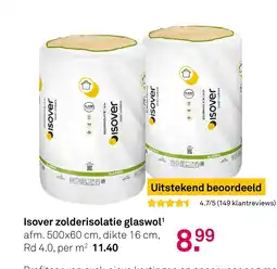 Karwei Isover zolderisolatie glaswol¹ aanbieding