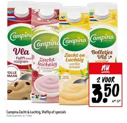 Jumbo Campina Zacht & Luchtig, Vlaflip of specials aanbieding