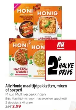 Jumbo Alle Honig maaltijdpakketten, mixen of soepeň aanbieding