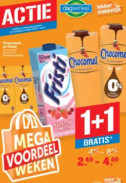 Dagwinkel Chocomel of Fristi aanbieding