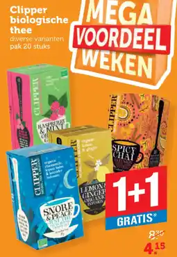 Dagwinkel Clipper biologische thee aanbieding