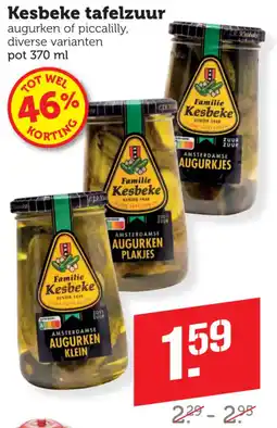 Dagwinkel Kesbeke tafelzuur aanbieding