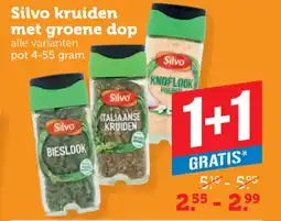 Coop Silvo kruiden met groene dop aanbieding
