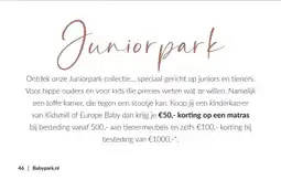 Babypark Juniorpark aanbieding
