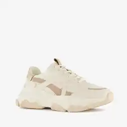 Scapino Blue Box dames dad sneakers beige goud aanbieding