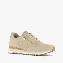 Scapino Marco Tozzi dames sneakers beige aanbieding