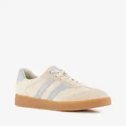 Scapino Marco Tozzi dames sneakers beige blauw aanbieding